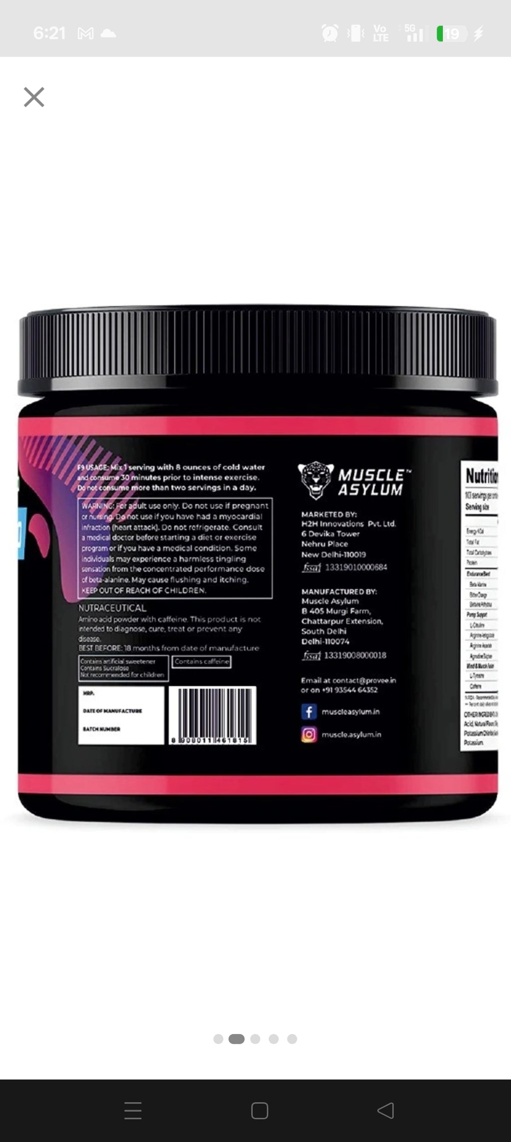Muscle Asylum F9 PRO Pre-Workout EAA (Essential Amino Acids)