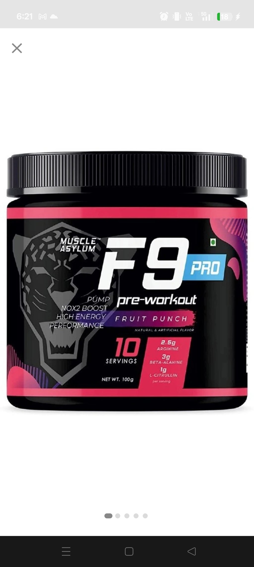 Muscle Asylum F9 PRO Pre-Workout EAA (Essential Amino Acids)