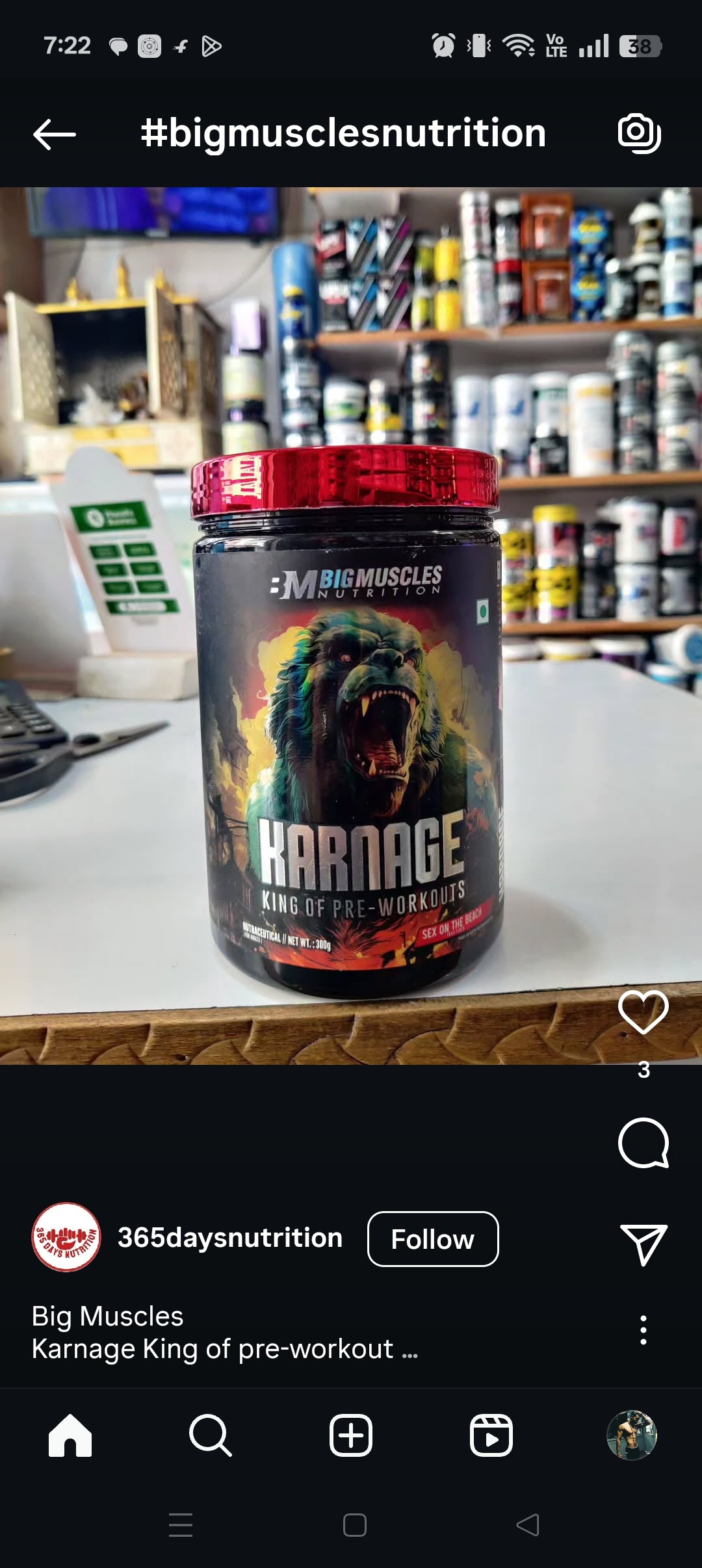 Karnage Black + Creatine