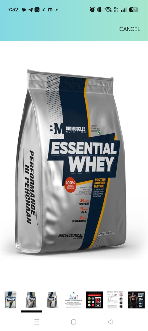 Brand

Bigmuscles Nutrition

Flavour

Dutch Chocolate

Item Weight

1000 Grams

Material Type Free

Vegetarian

Diet Type

Vegetarian

Product Benefits

Weight Management, Muscle Growth

Embark your fitness journey with a premium, international grade whey