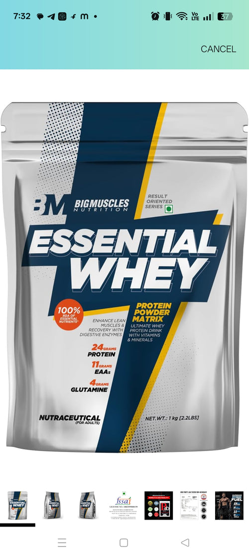 Brand

Bigmuscles Nutrition

Flavour

Dutch Chocolate

Item Weight

1000 Grams

Material Type Free

Vegetarian

Diet Type

Vegetarian

Product Benefits

Weight Management, Muscle Growth

Embark your fitness journey with a premium, international grade whey